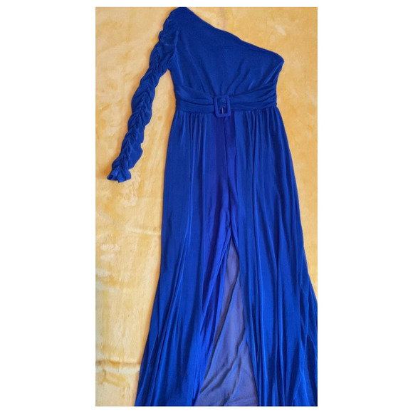 One Shoulder Skirted Jumpsuit- Size Medium - Picture 5 of 8